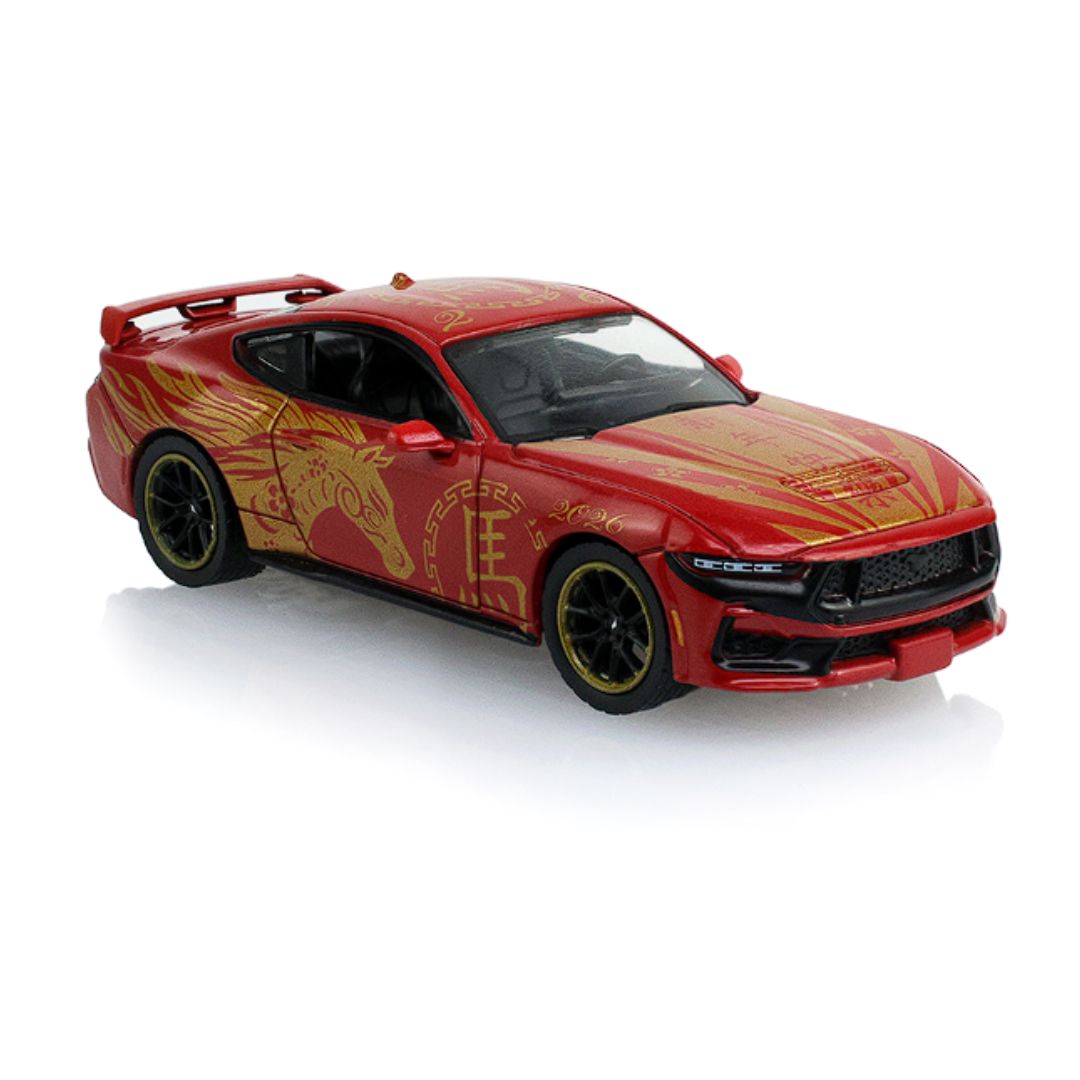 Ford Mustang Dark Horse 2024 - Chinese Zodiac 2026 Year Of The Horse (Hobby Exclusive) 1:64 Scale Die-Cast Car By Green Light