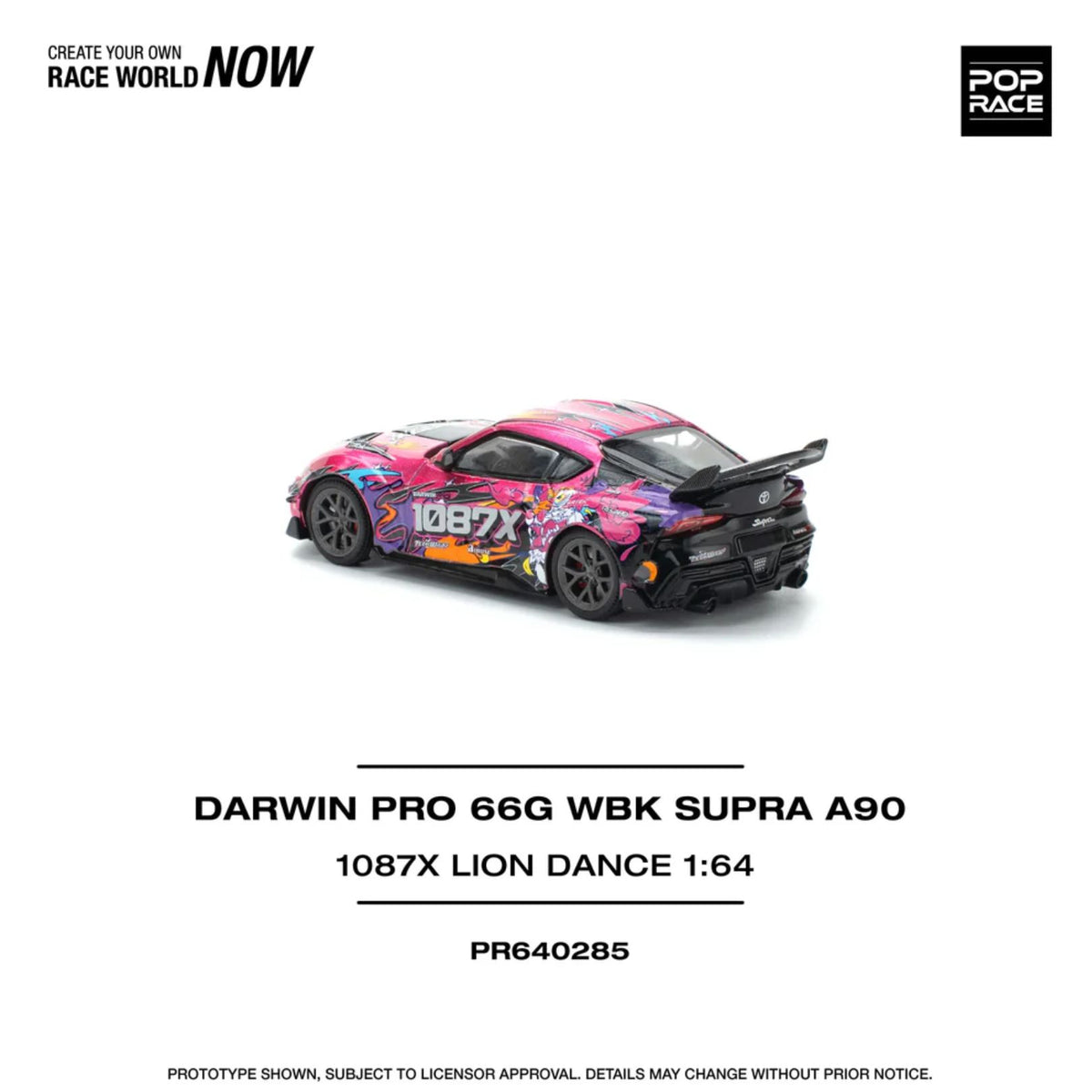 Darwin Pro 66G Wbk Supra 1:64 Diecast Car By Pop Race