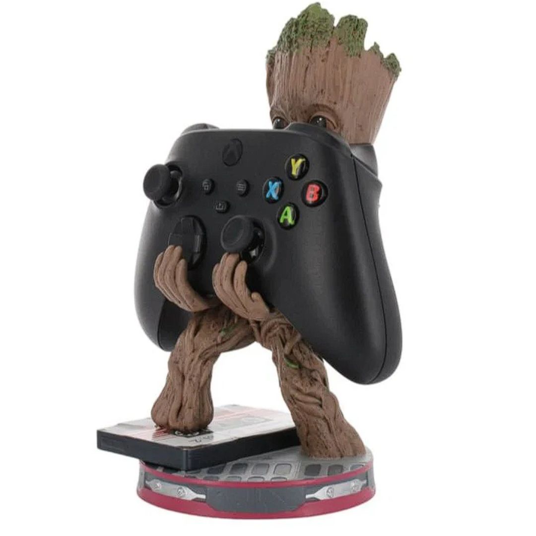 Marvel: Smiley Toddler Groot Cable Guys Controller And Phone Stand By Exg Pro -EXG Pro - India - www.superherotoystore.com