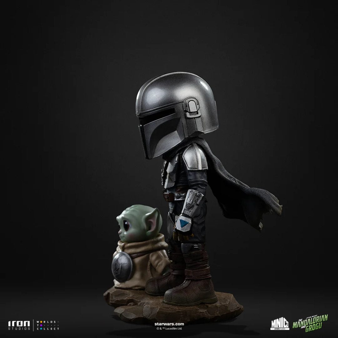 Mandalorian And Grogu Movie Mandalorian And Grogu Minico Statue By Iron Studios