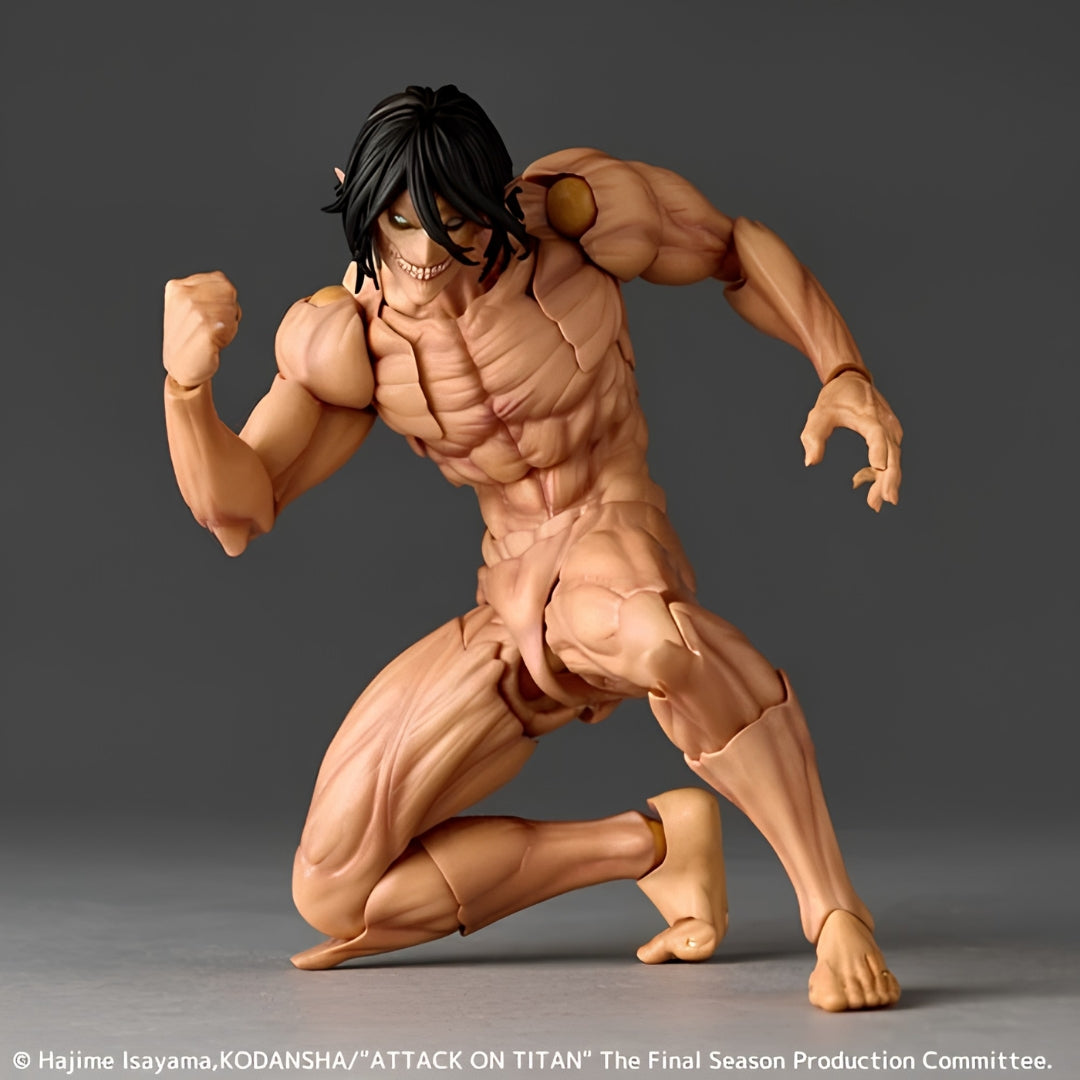 Attack On Titan - Revoltech: Amazing Yamaguchi - Eren Yeager Titan Action Figure Statue By Revoltech