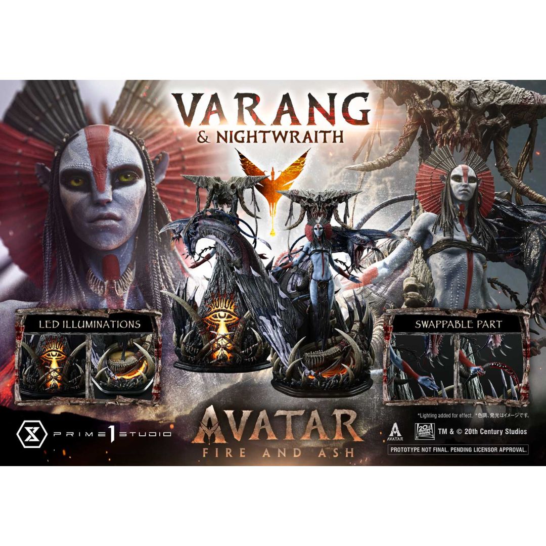 Avatar: Fire And Ash (Film) Varang & Nightwraith Bonus Version Statue By Prime1 Studios -Prime 1 Studio - India - www.superherotoystore.com