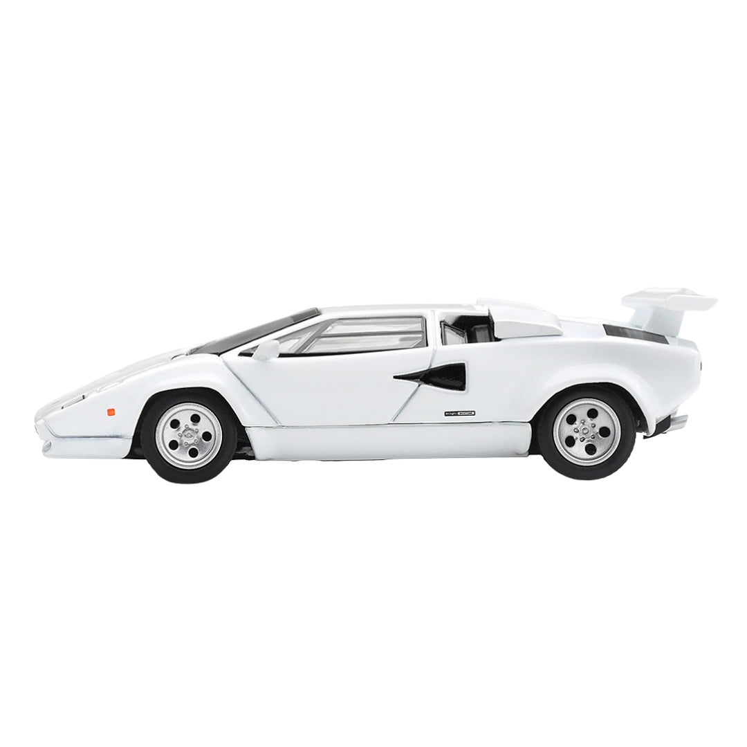 Lamborghini Countach Lp500S White 1:64 Scale Die-Cast Car By Mini Gt