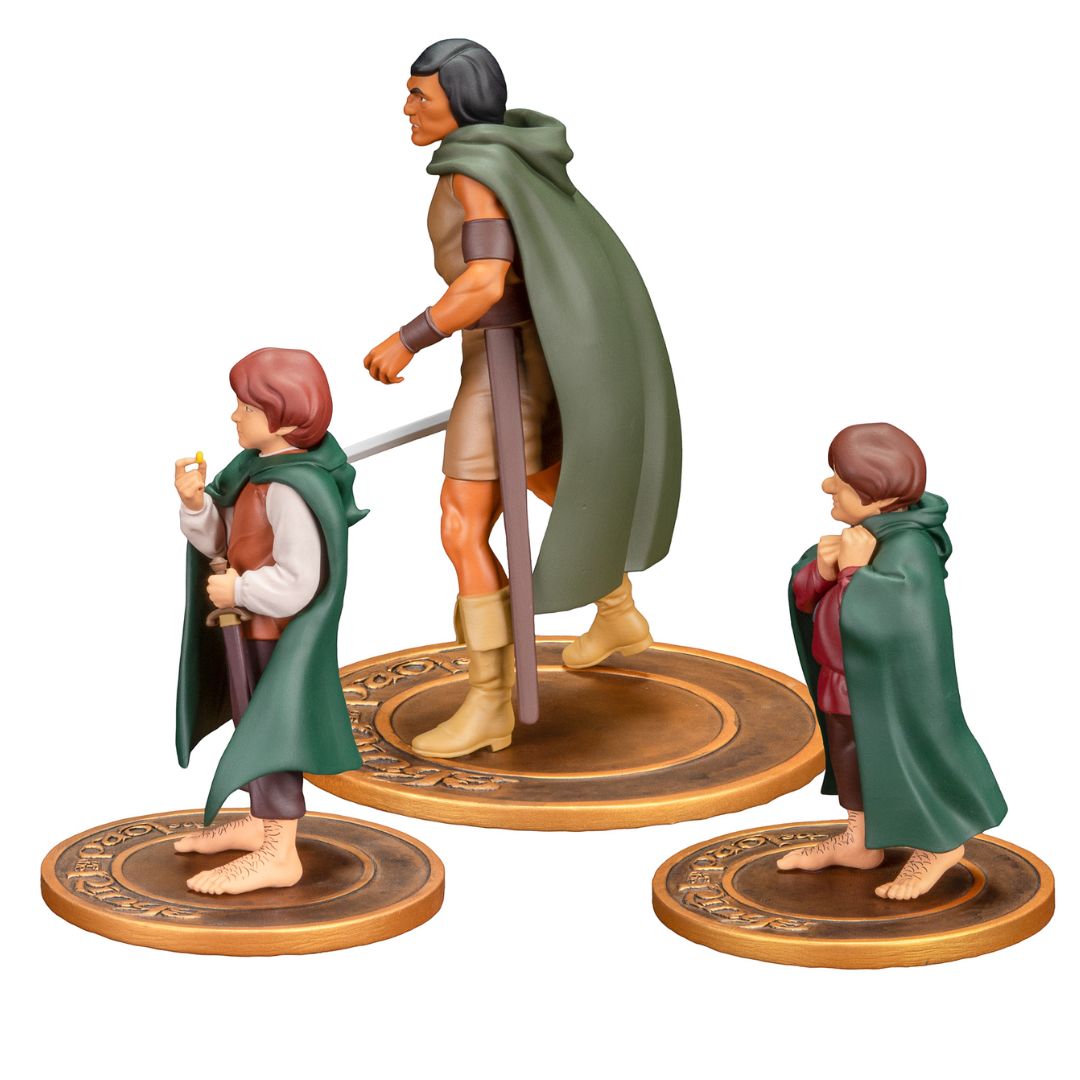 The Lord Of The Rings Animated Film Pvc Figure Set (Frodo Aragorn And Samwise) By Dark Horse -Dark Horse - India - www.superherotoystore.com