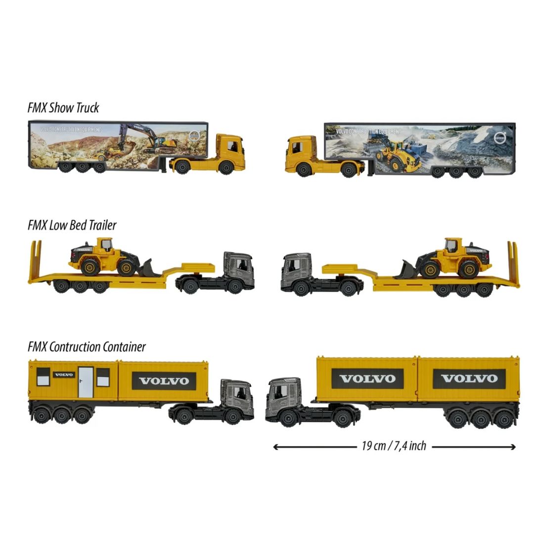 Volvo Transporter 3 Diecast Trucks Assortment By Majorette By Majorette