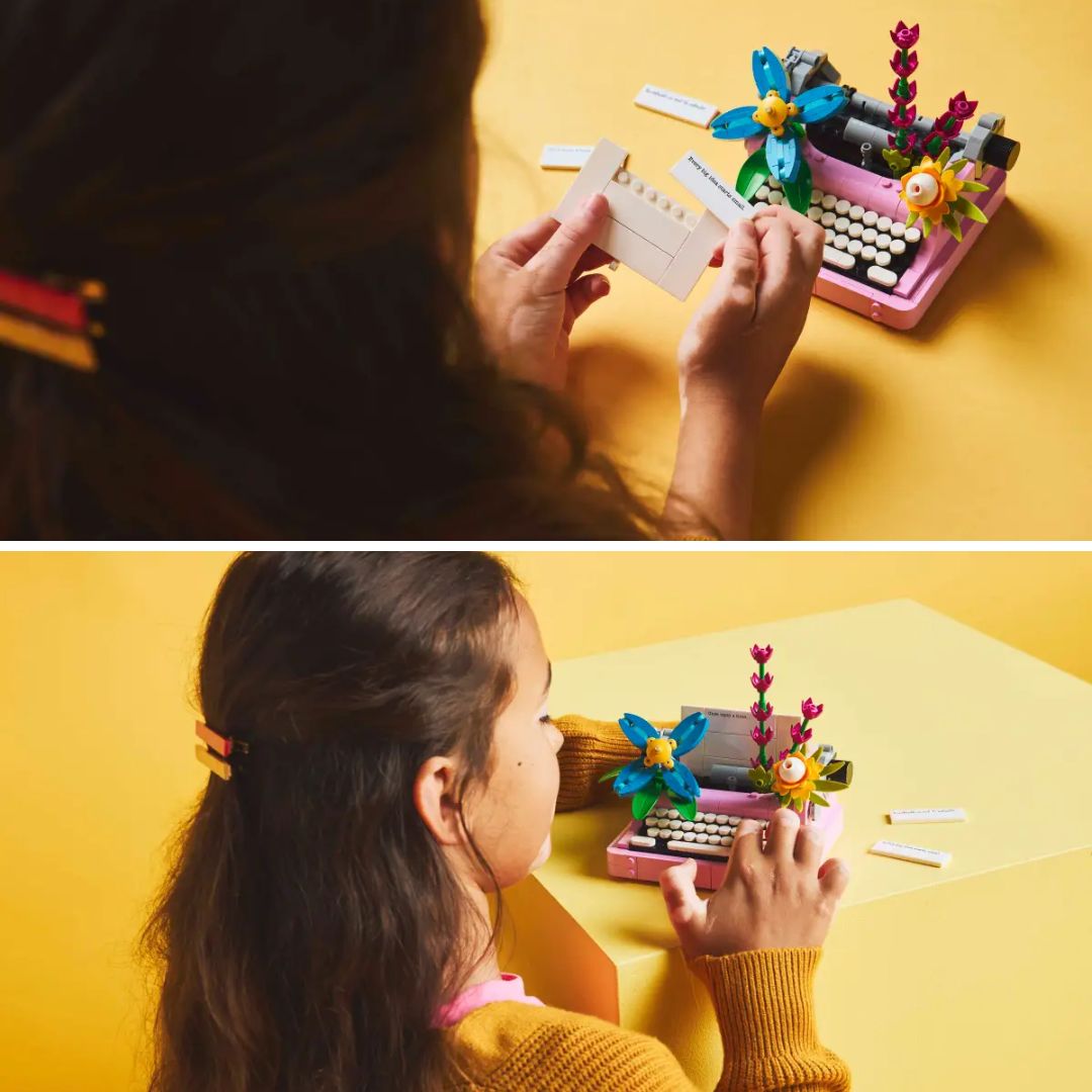 Lego Creator Typewriter With Flowers -Lego - India - www.superherotoystore.com