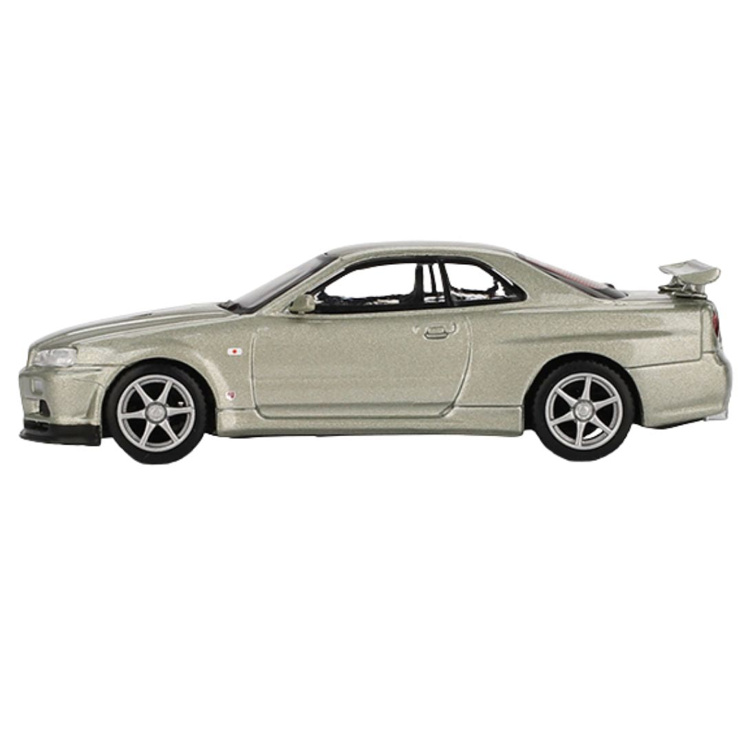 Nissan Skyline GT-R (R34) V-Spec II Nür Millenium Jade 1:64 Scale Die-Cast Car By Mini GT -Mini GT - India - www.superherotoystore.com