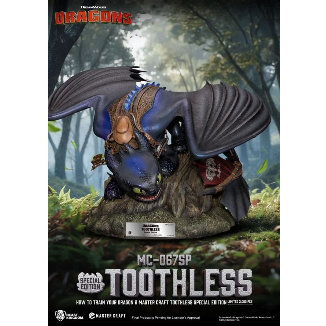 How To Train Your Dragon 2 Toothless Mc-067Sp Master Craft Statue By Beast Kingdom