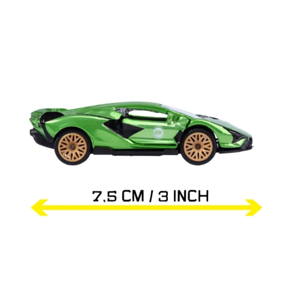 Showroom Premium Green Lamborghini Sian FKP37 1:64 Scale Die-Cast car By Majorette -Majorette - India - www.superherotoystore.com