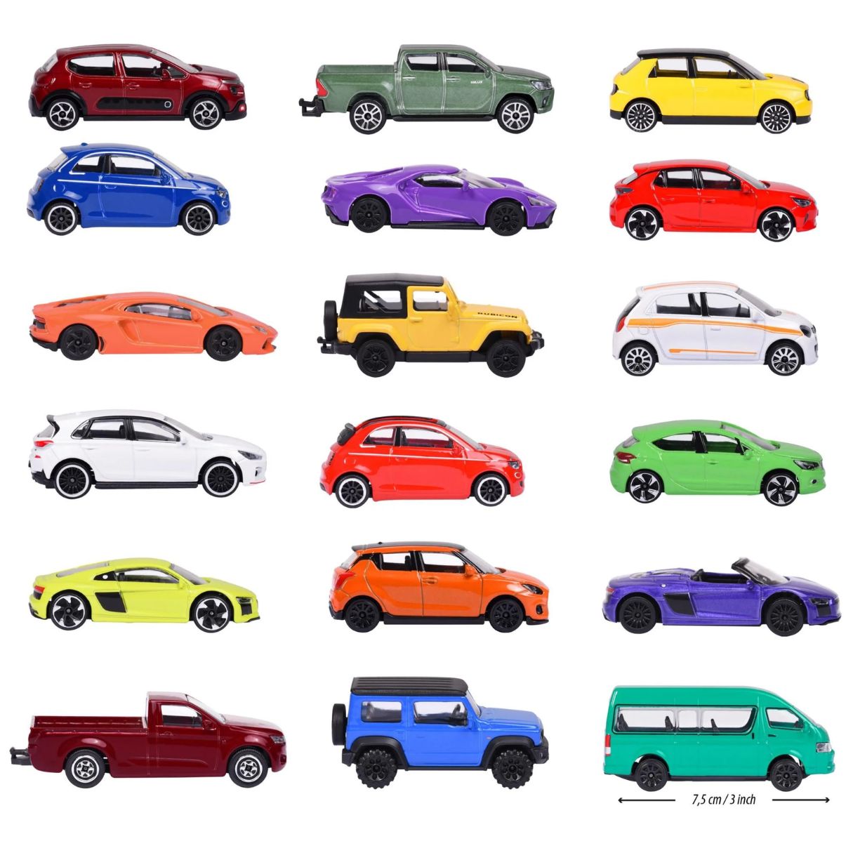 Street Die-Cast 18 Cars Assortment By Majorette By Majorette