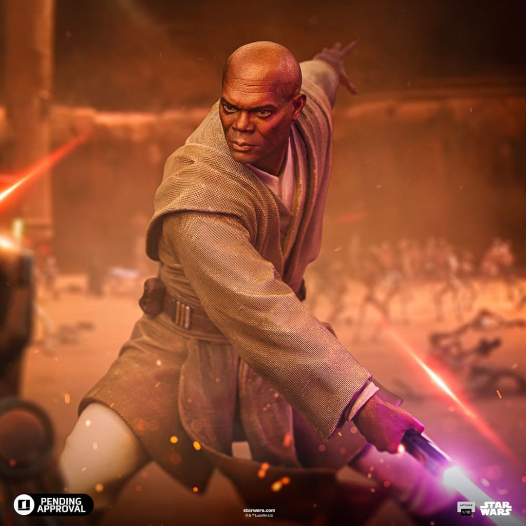 Star Wars Mace Windu Statue By Iron Studios -Iron Studios - India - www.superherotoystore.com