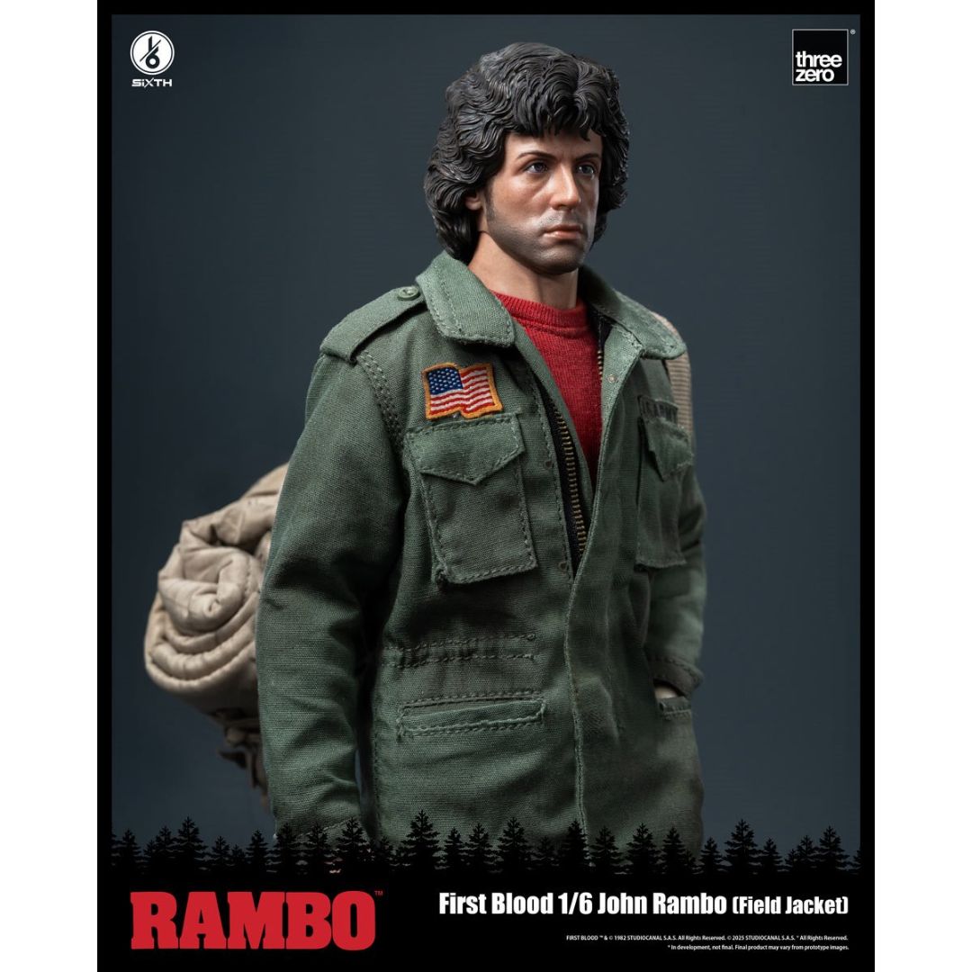 Rambo: First Blood John Rambo Field Jacket By Threezero -ThreeZero - India - www.superherotoystore.com
