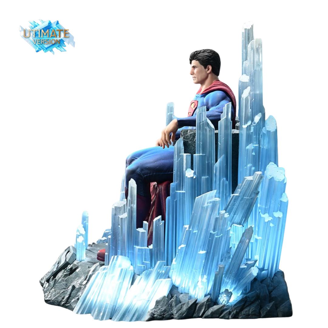 Superman Fortress Of Solitude On Throne Deluxe Statue By Prime1 Studios -Prime1 Studios - India - www.superherotoystore.com