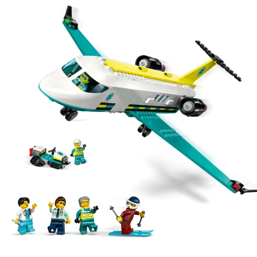 Lego City Emergency Air Ambulance Airplane By Lego -Lego - India - www.superherotoystore.com