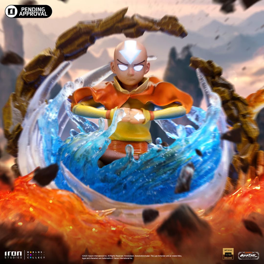 Aang Avatar Statue By Iron Studios
