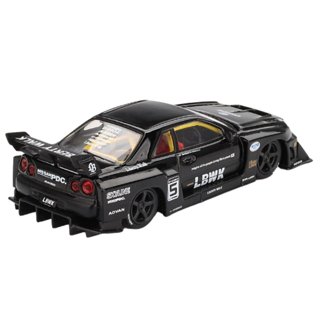 Black Nissan Lb-Er34 Super Silhouette Skyline Black 1:64 Scale Die-Cast Car By Mini Gt By Mini Gt -Mini GT - India - www.superherotoystore.com