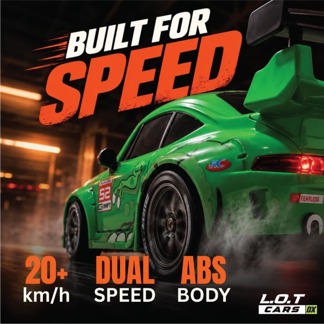 Zipp – Remote Control Drifter 1:24 Scale Ecomm Packaging Only Green Car By Legend Of Toys