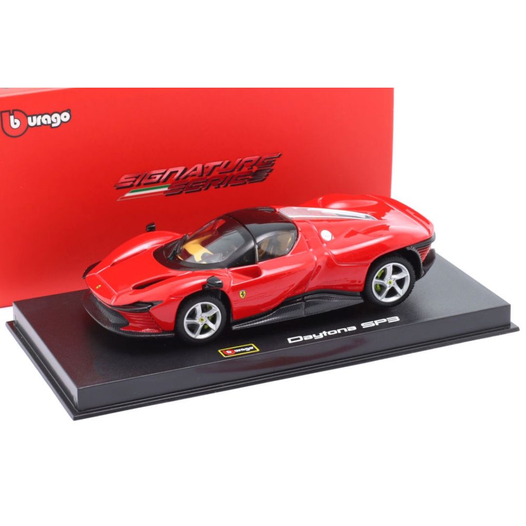 Red Ferrari Daytona SP3 1:43 Scale Die-Cast car by Bburago -Bburago - India - www.superherotoystore.com