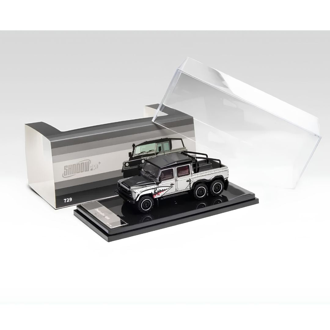 Defender 6X6 Silver 1:64 Scale Die-Cast Car By Shadow Pro