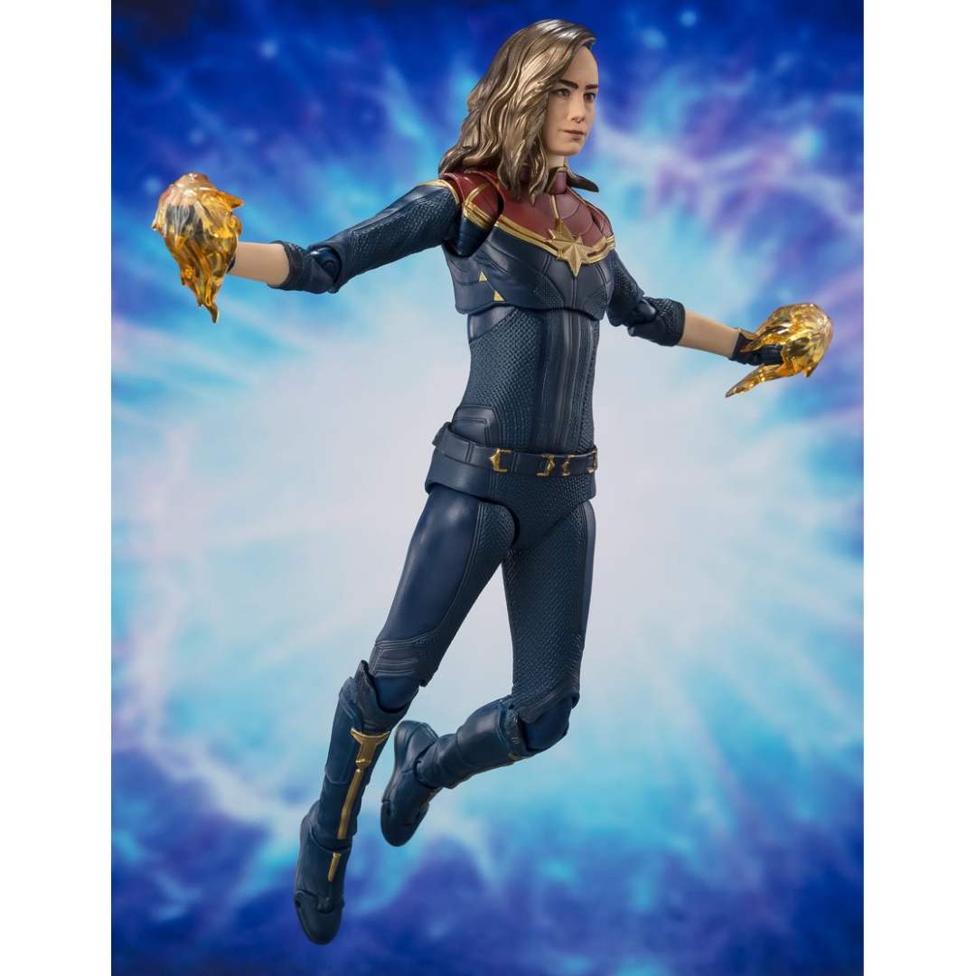 The Marvels - Captain Marvel S.H.Figuarts Figure by Bandai -Tamashii Nations - India - www.superherotoystore.com