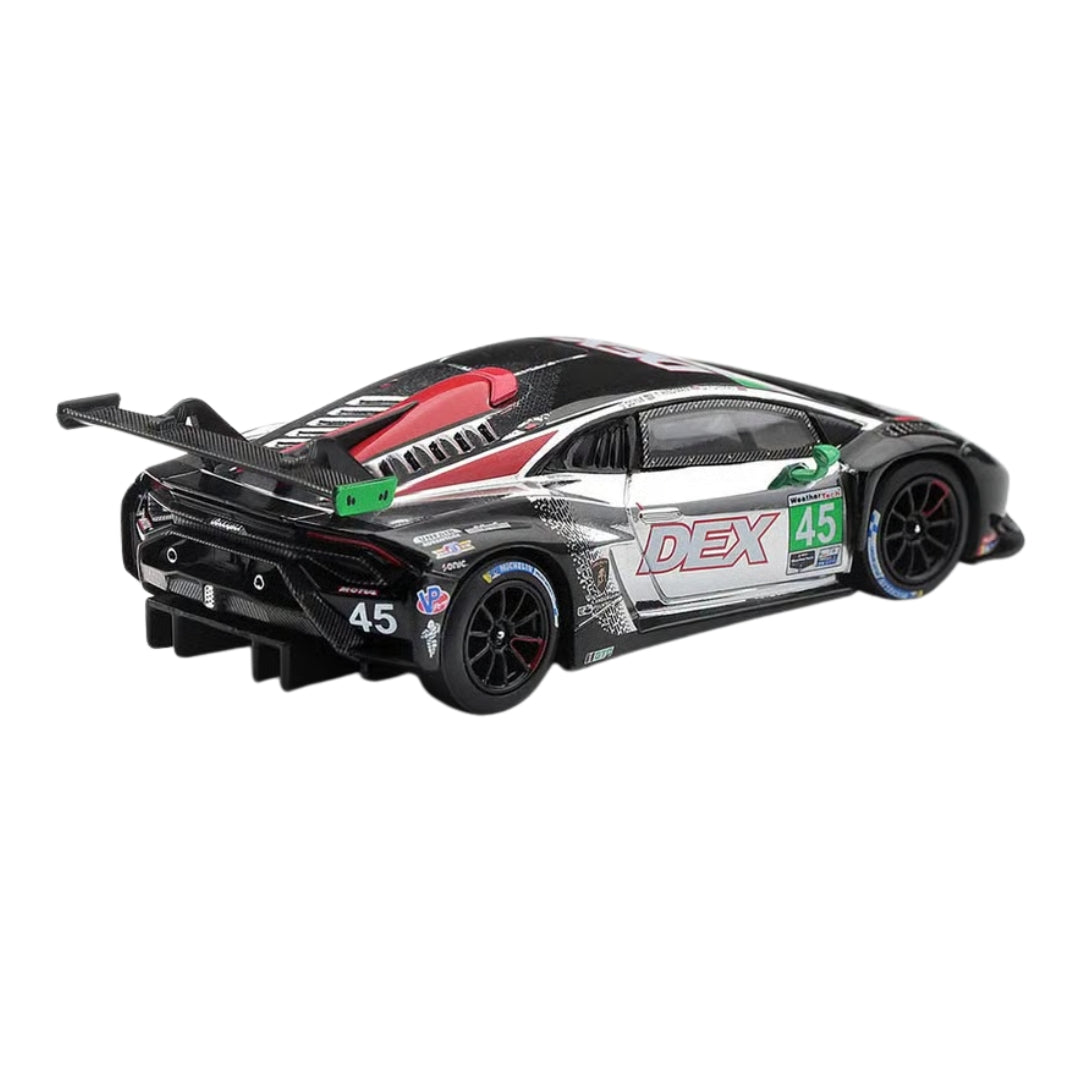 Lamborghini Huracan Gt3 Evo2 #45 Dex Wayne Taylor Racing 2025 Imsa Chevrolet Grand Prix Class Winner 1:64 Scale Die-Cast Car By Mini Gt