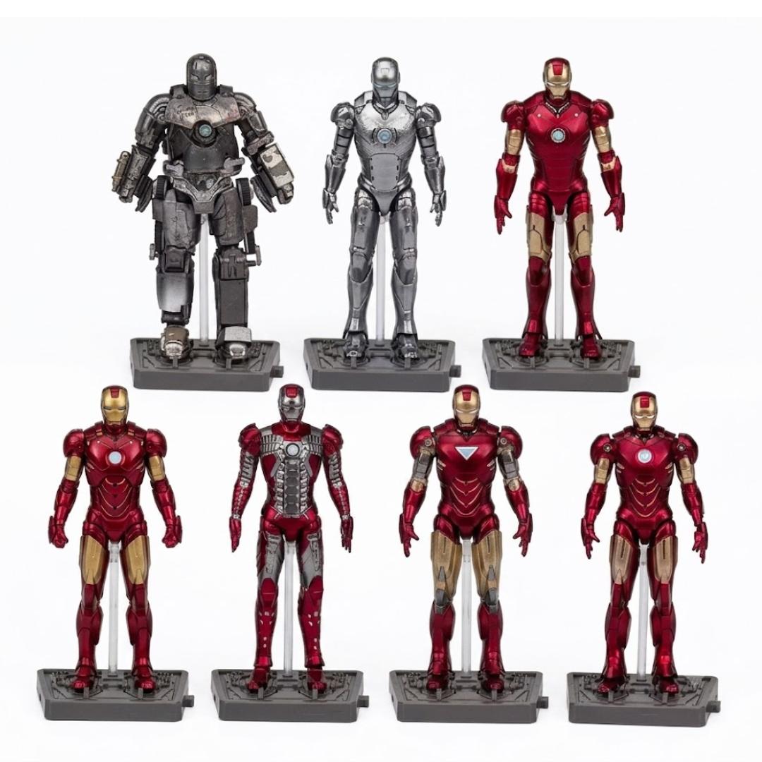 4-Inch Iron Man 7 Pack Action Figure By Zd Toys