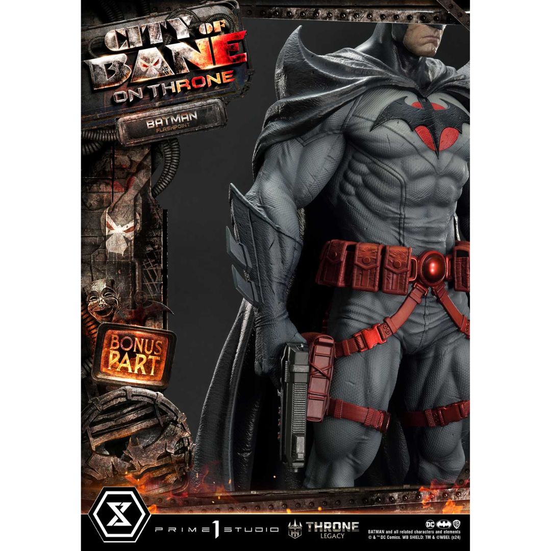 Batman (Comics) City of Bane Flashpoint Batman Statue (Concept design by Carlos D'Anda) Bonus Version by Prime1 Studios -Prime 1 Studio - India - www.superherotoystore.com