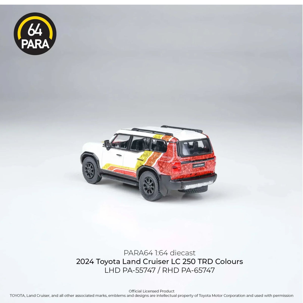 Toyota Land Cruiser 2024 Lc250  Trd Colors 1:64 Diecast Car By Para64