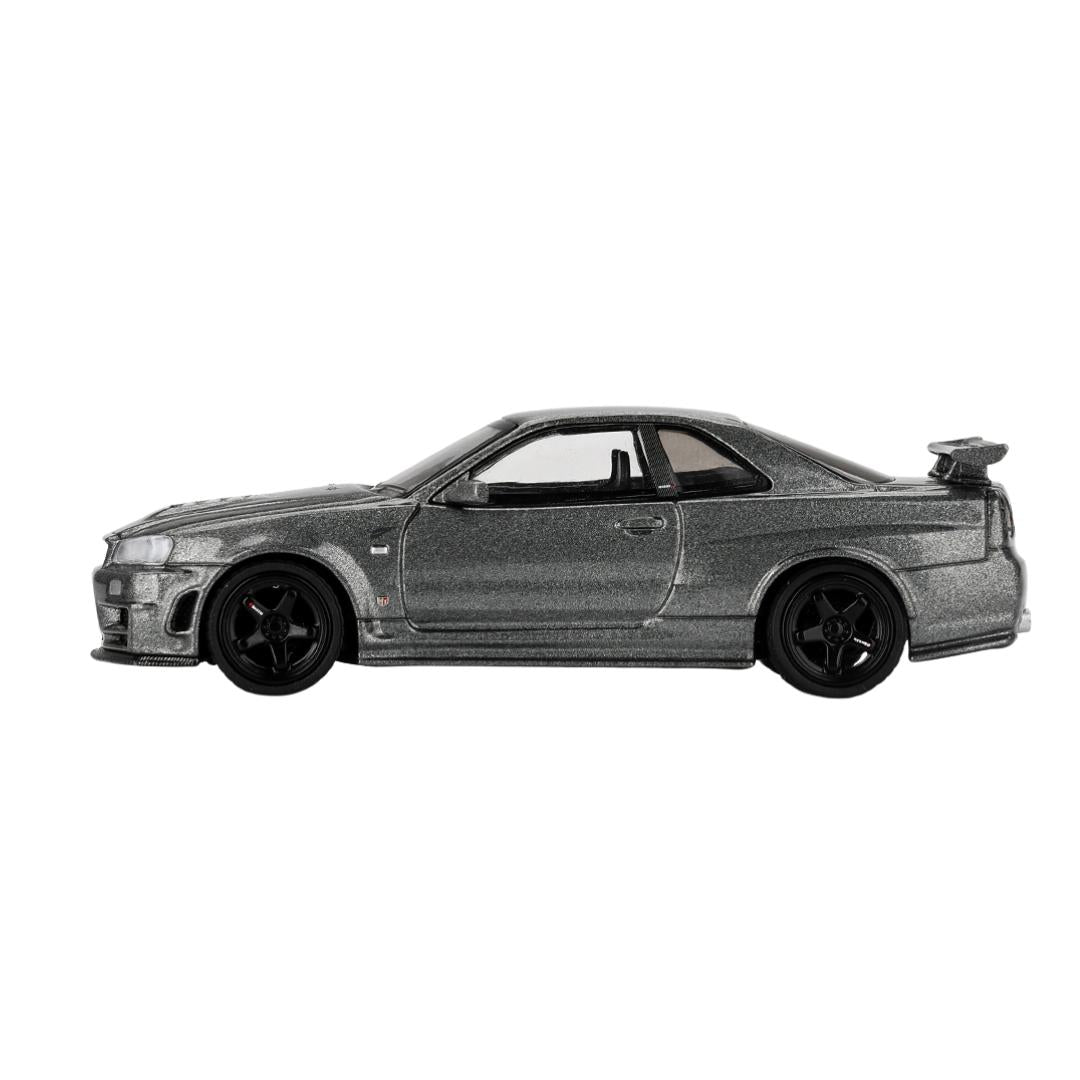 Nissan Skyline Gt-R Dark Metal Gray (Nismo Bnr34 Crs Version By Mini Gt