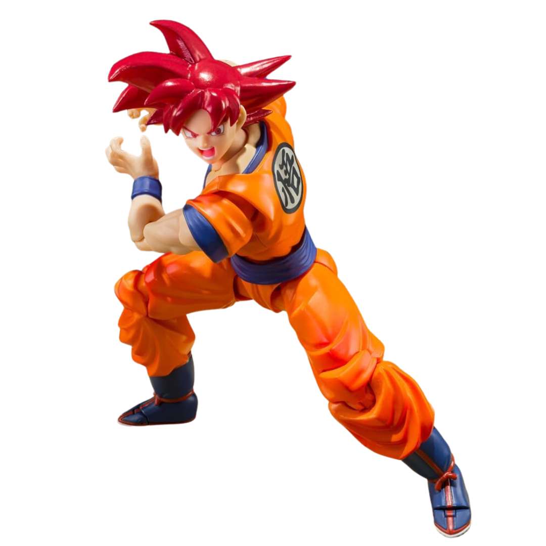 Dragon Ball Z Super Saiyan God Son Goku -Saiyan God Instilled With The Light Of Righteous Hearts S.H.Figuarts By Tamashii Nations -Tamashii Nations - India - www.superherotoystore.com