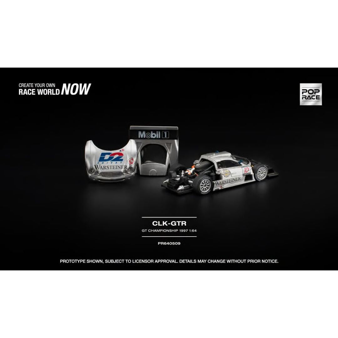 Mercedes-Benz Amg Clk Gtr Fia Gt Championship 1997 1:64 Scale Die-Cast Car By Pop Race
