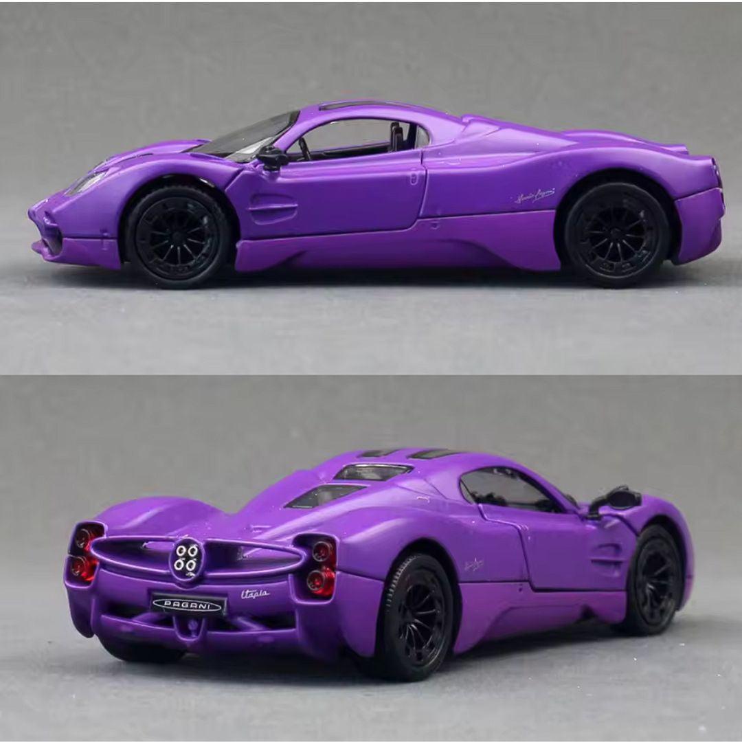 Matt Purple Pagani Utopia 1:43 Scale Die-Cast Car By RMZ