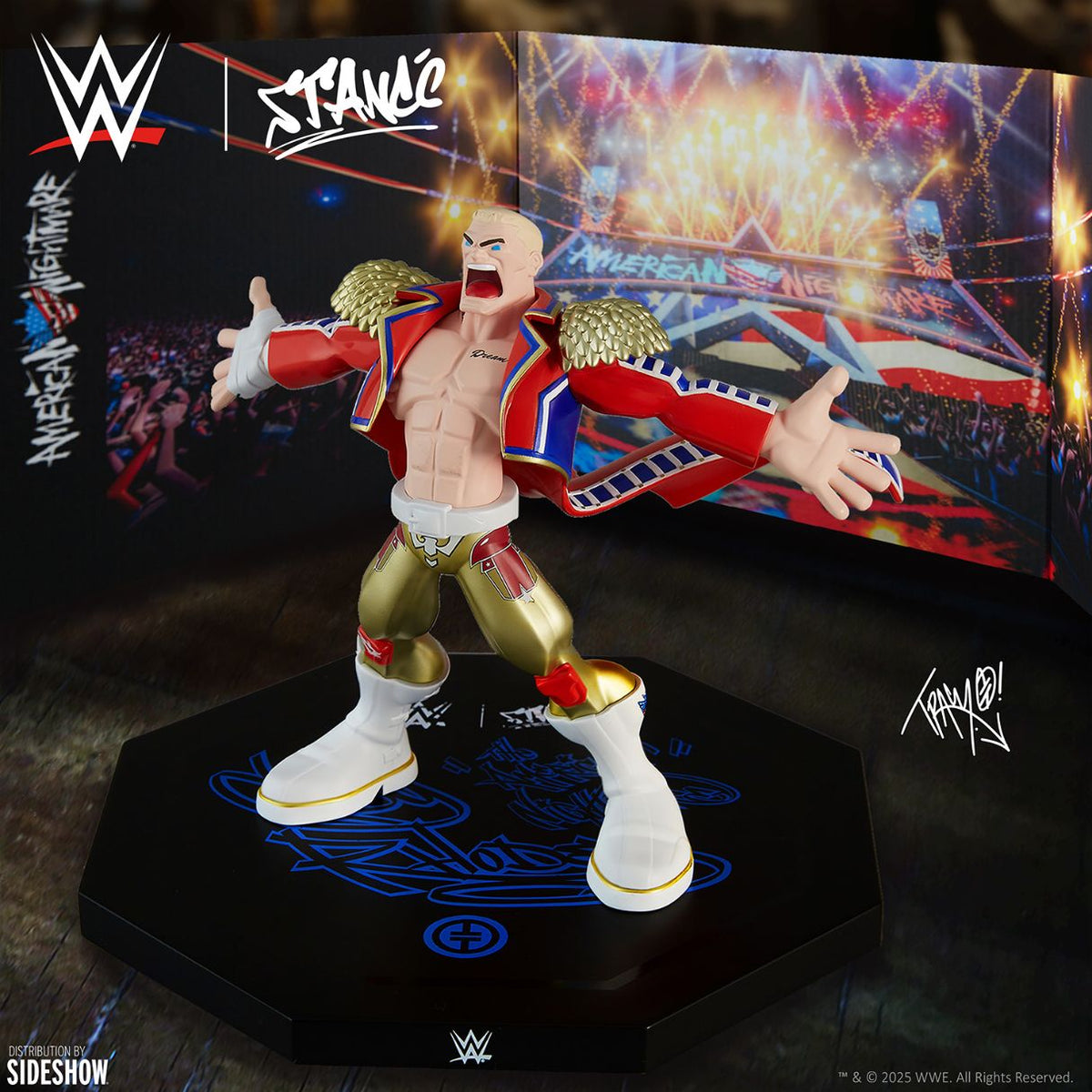 Cody Rhodes Designer Collectible Statue By Stance Designer Art -Stance Designer Art - India - www.superherotoystore.com