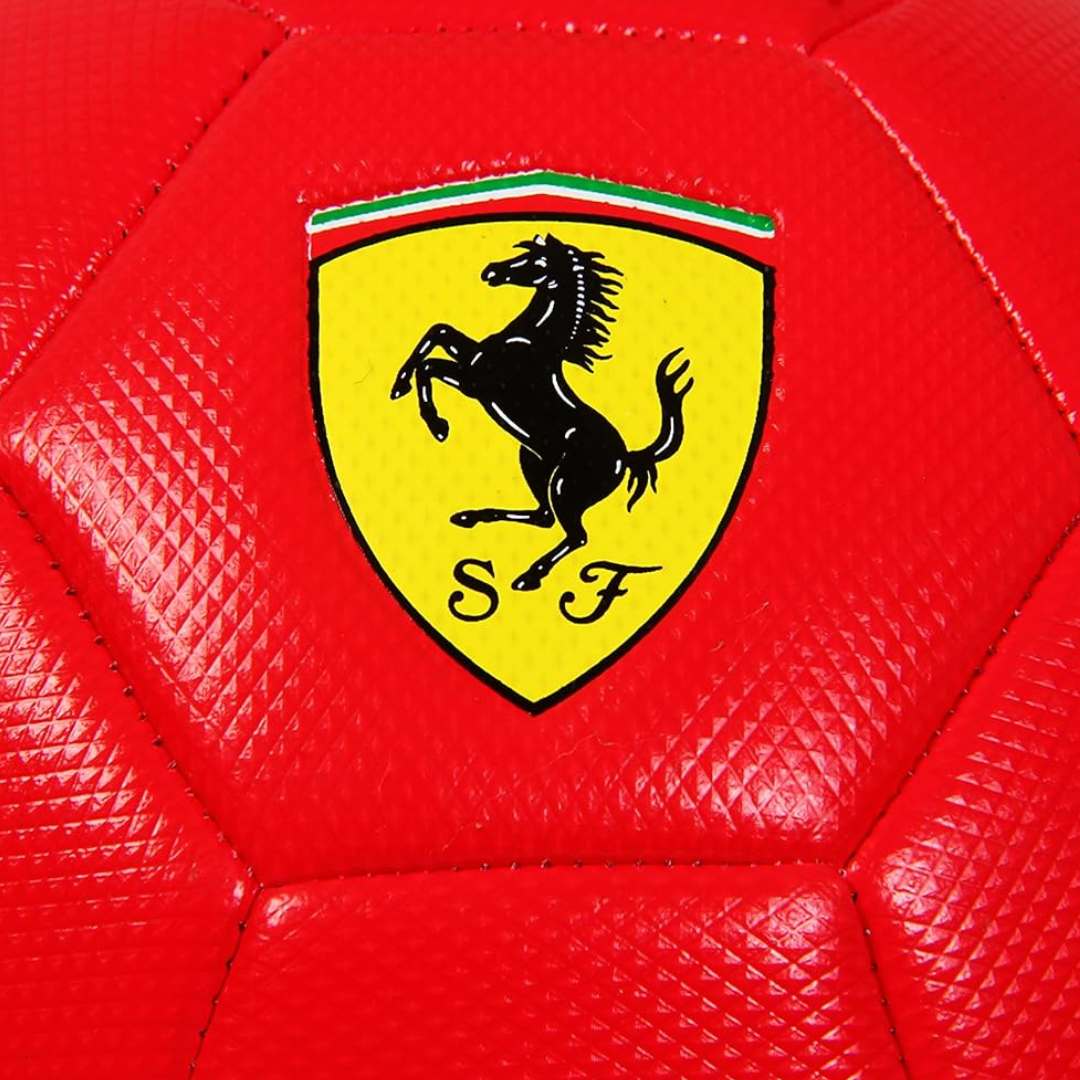 FERRARI MACHINE SEWING SOCCER BALL RED SIZE 5 BY MESUCA -Mesuca - India - www.superherotoystore.com