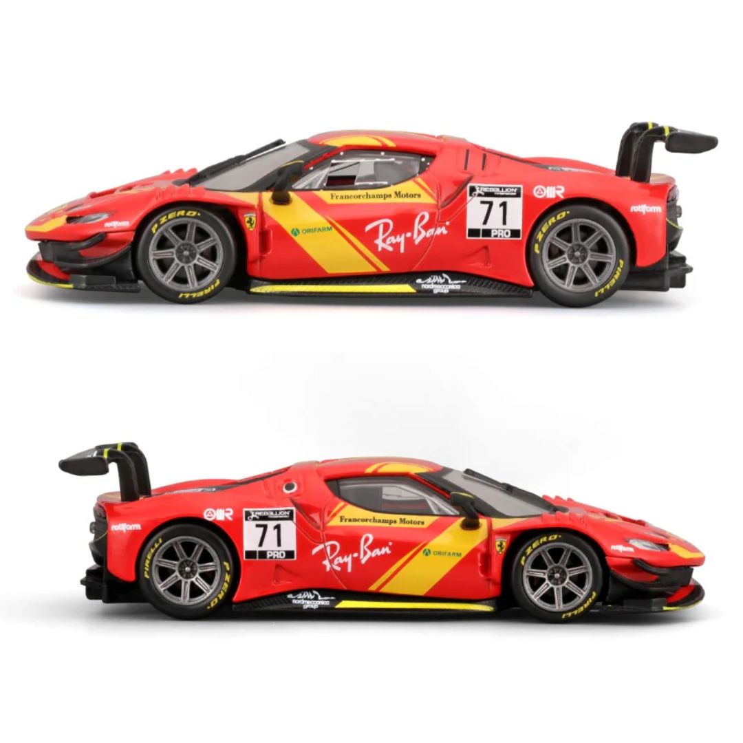 Ferrari Racing 296 GT3 1:43 Scale Die-Cast Car By Bburago -Bburago - India - www.superherotoystore.com