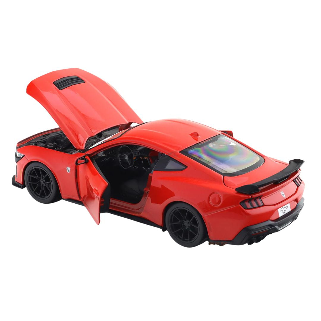 2024 Red Ford Mustang Darkhorse 1:24 Scale Die-Cast Car By Bburago