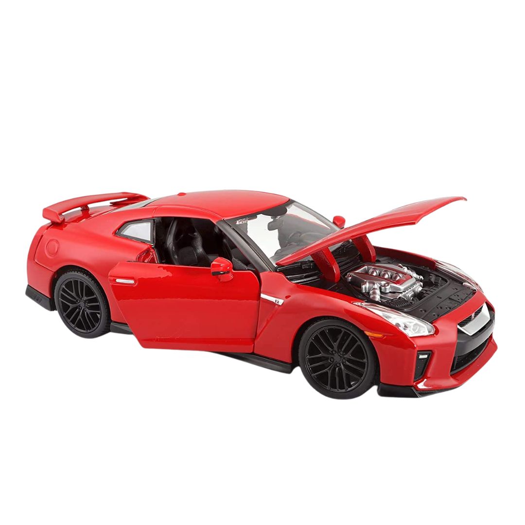 Red Nissan GTR 1:24 Scale Die-Cast Car by Bburago -Bburago - India - www.superherotoystore.com