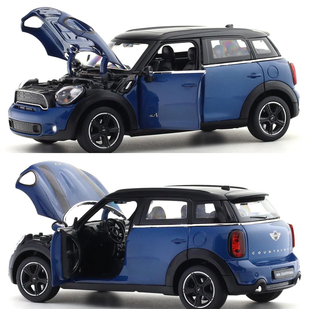 Blue Mini Countryman 1:24 Scale Die-Cast Car By Rastar -Rastar - India - www.superherotoystore.com