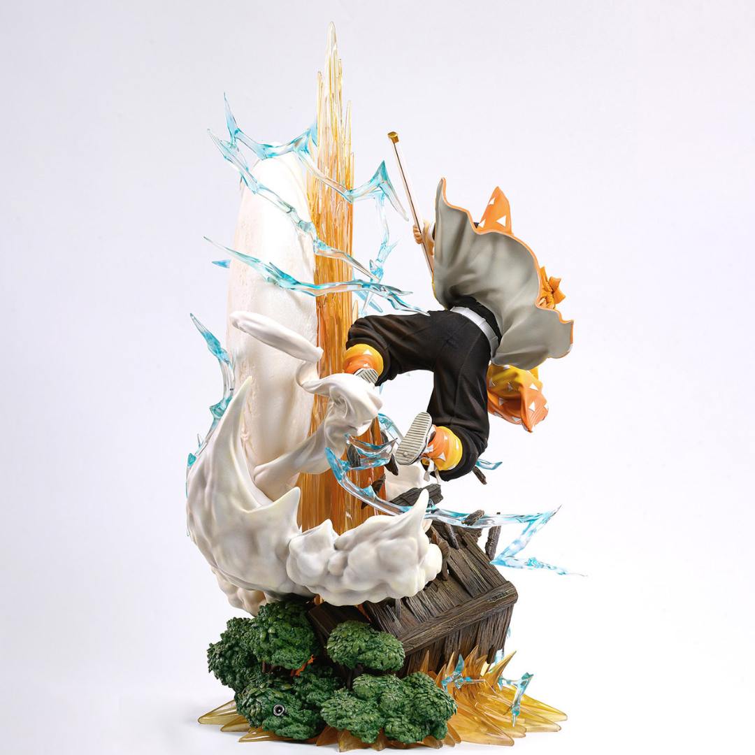 Zenitsu Agatsuma: Thunder Breathing First Form Thunderclap and Flash Statue By Sideshow -Sideshow Collectibles - India - www.superherotoystore.com