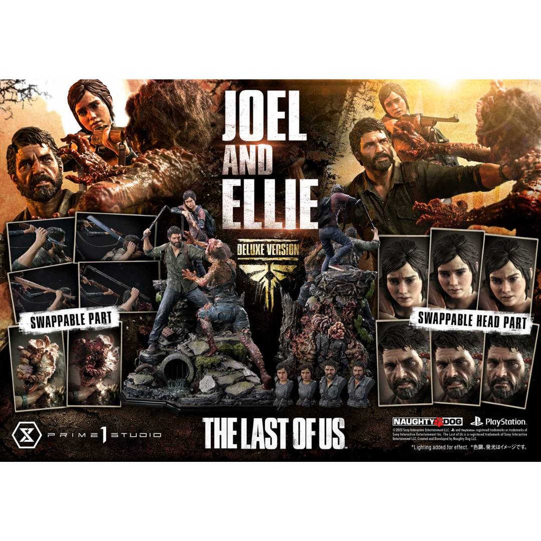 The Last of Us Part 1 Joel ＆ Ellie DX Bonus Version Figure by Prime1 Studios -Prime 1 Studio - India - www.superherotoystore.com