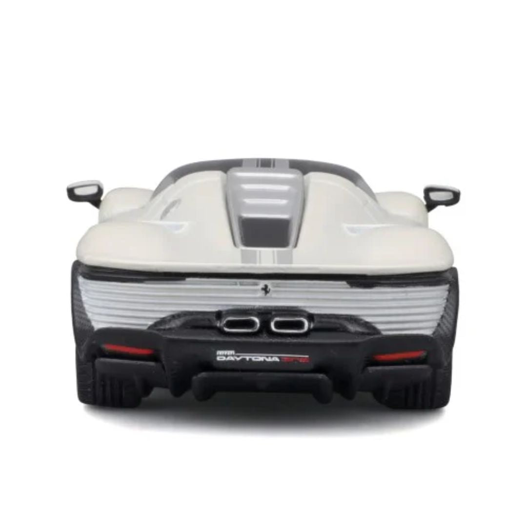 White Ferrari Daytona SP3 1:43 Scale Die-Cast car by Bburago -Bburago - India - www.superherotoystore.com