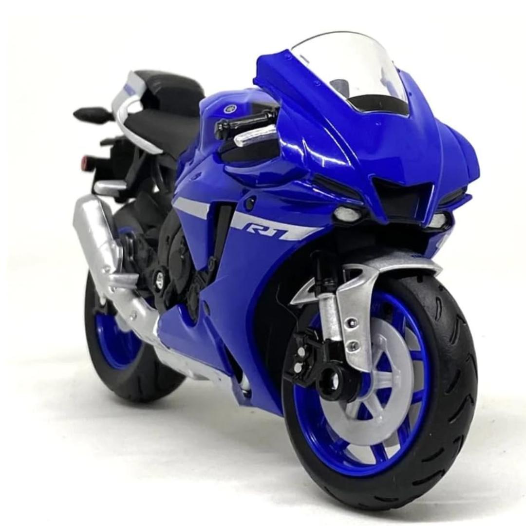 2021 Blue YAMAHA YZF-R1 1:18 Scale Bike By Maisto -Maisto - India - www.superherotoystore.com