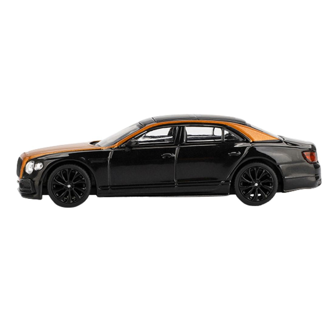 Orange Flame Bentley Flying Spur 1:64 Scale Die-Cast Car By Mini GT
