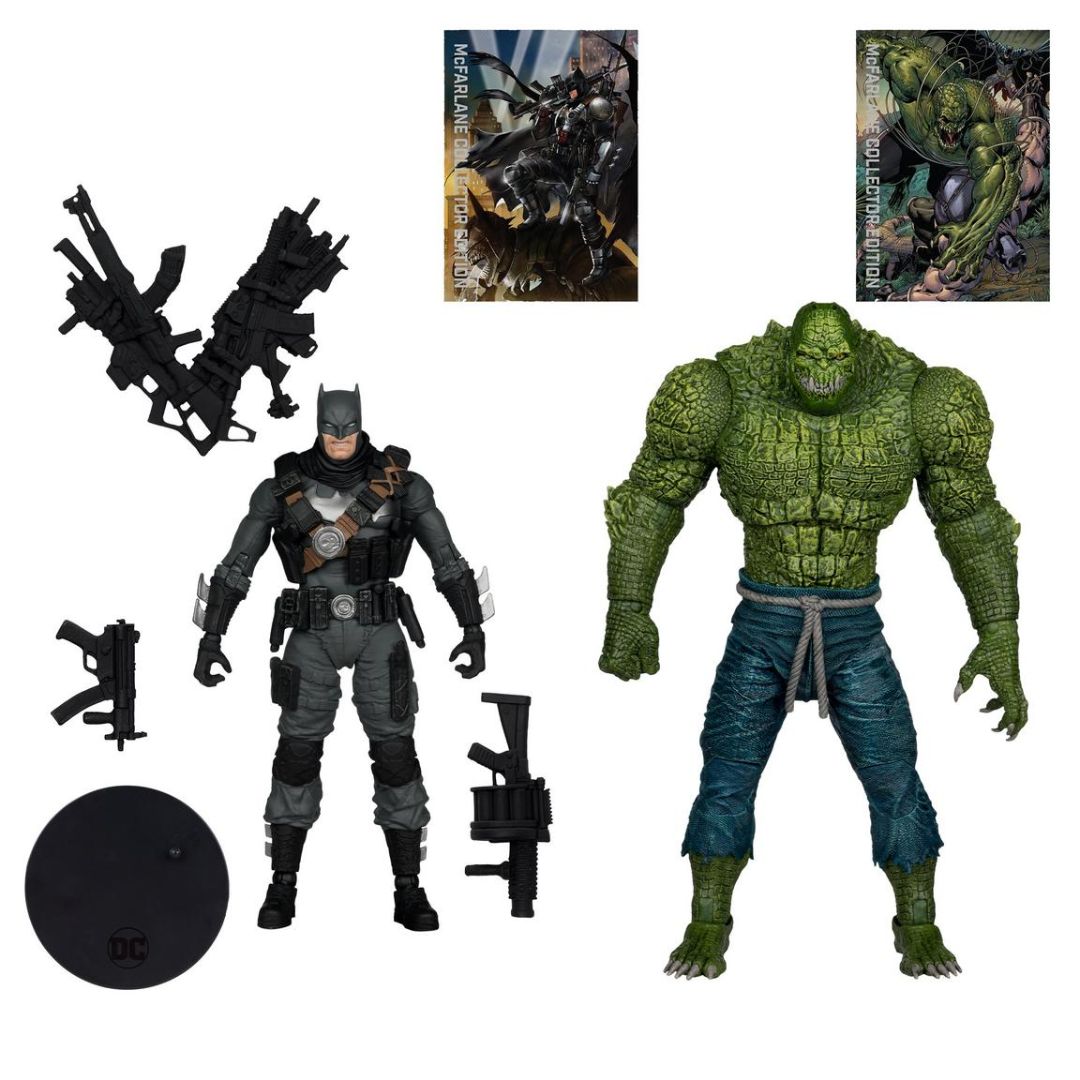Batman Vs Killer Croc (The Grim Knight) Action Figure By Mcfarlane Toys -McFarlane Toys - India - www.superherotoystore.com