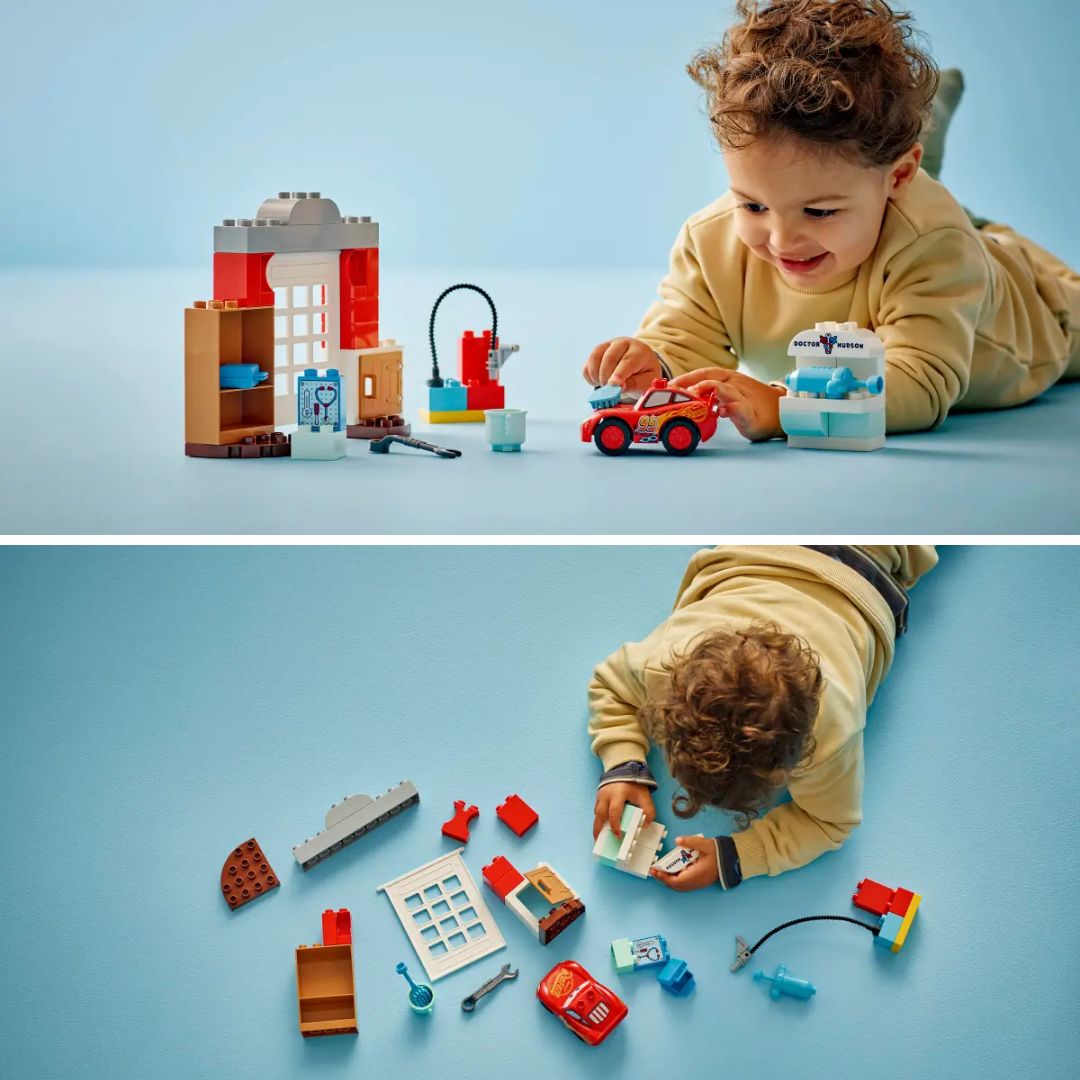 Cars Mcqueen'S Visit To Doc'S Garage By Lego -Lego - India - www.superherotoystore.com