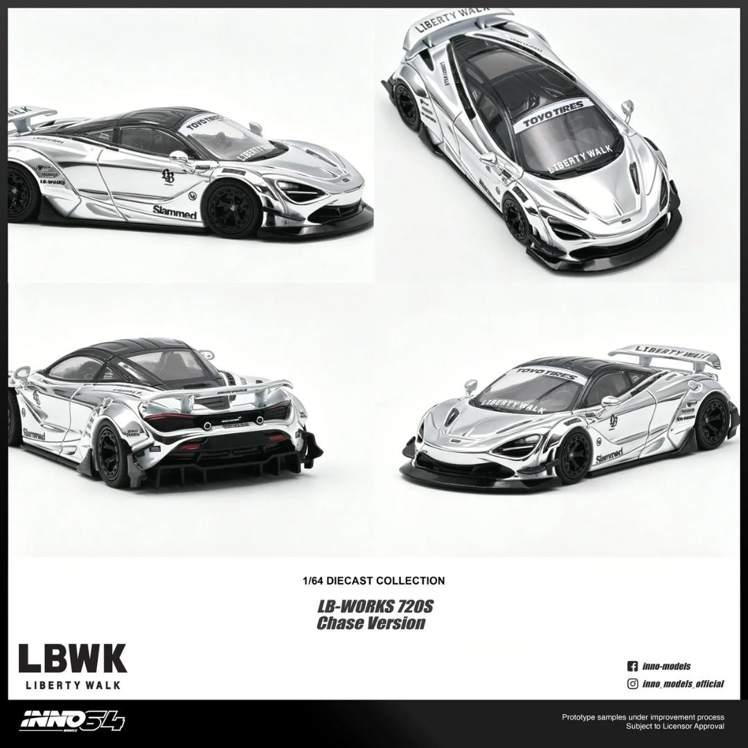 Mclaren Liberty Walk 720S (Chance Of Chase Car) 1/6 1:64 Scale Die-Cast Car By Inno64