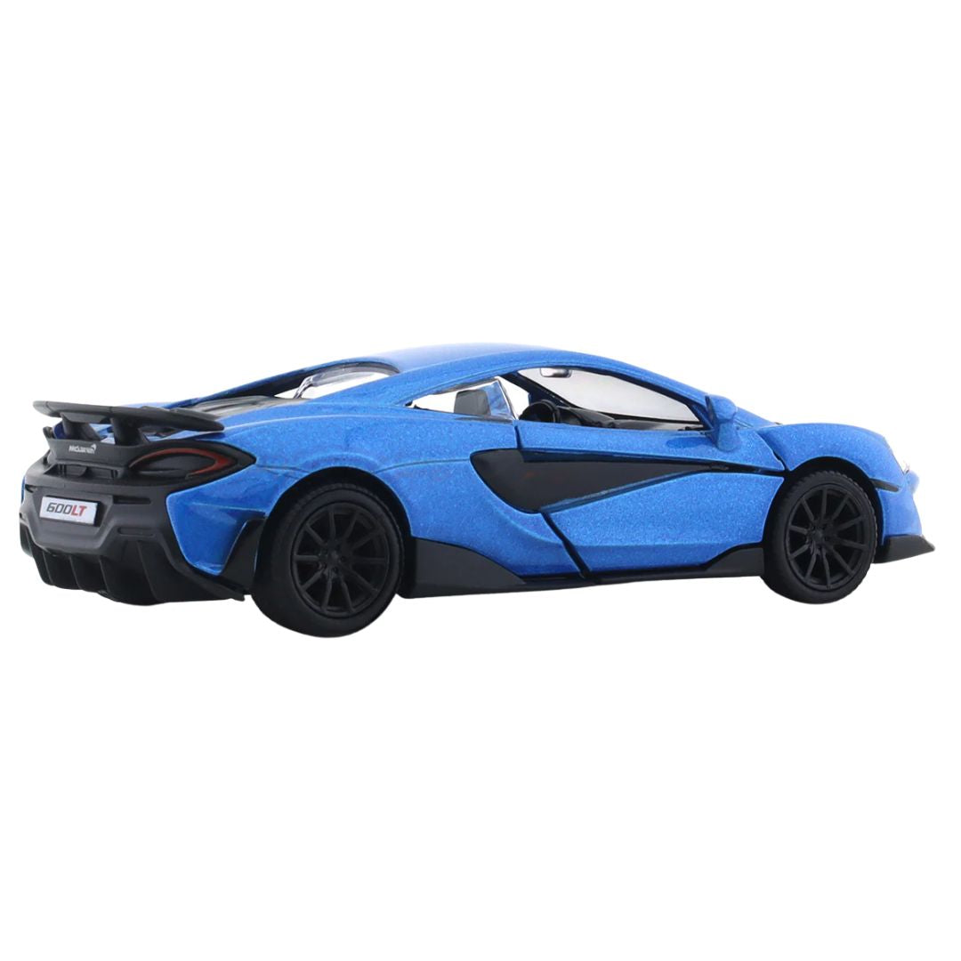 Blue McLaren 600LT 1:43 Scale Die-Cast Car By RMZ