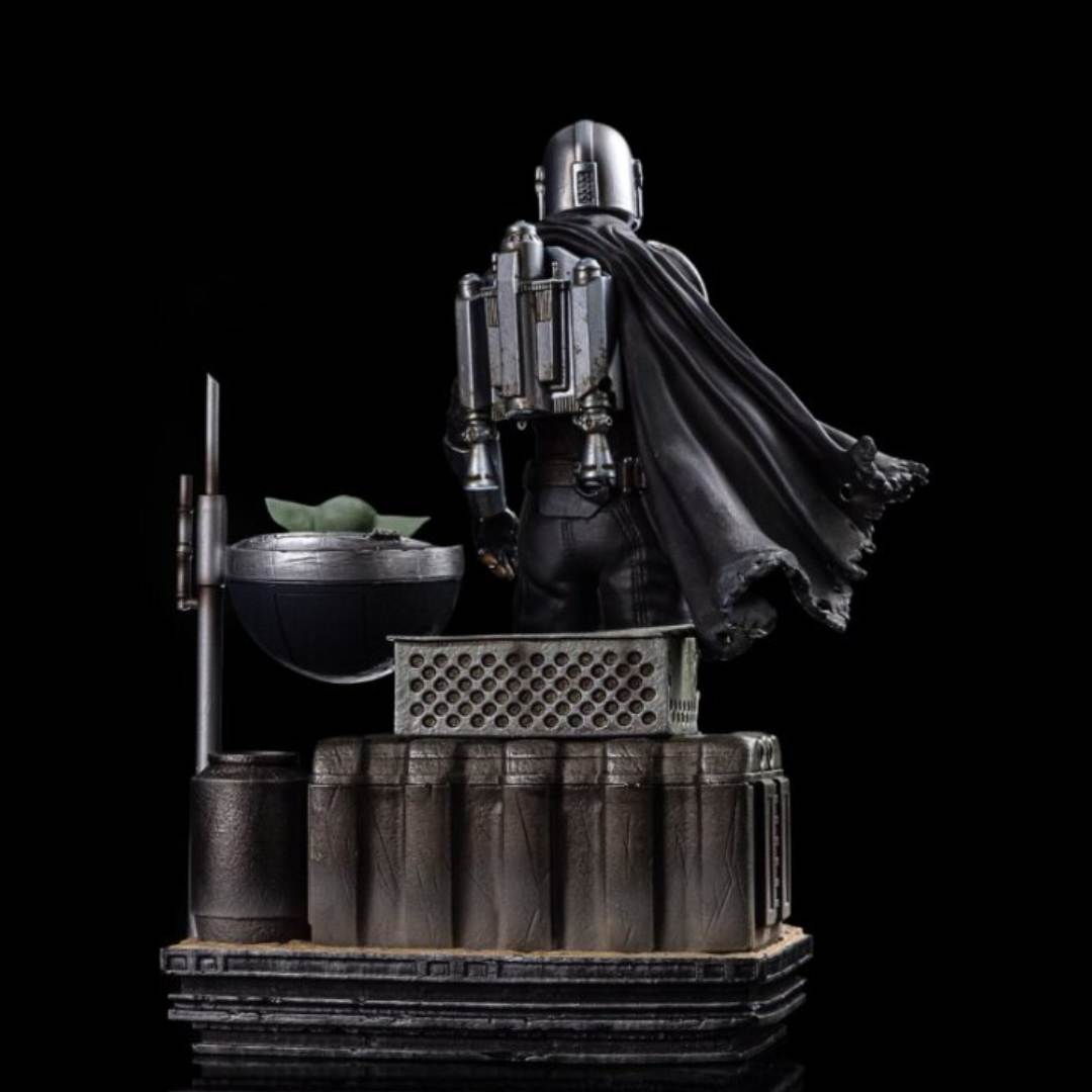 Star Wars The Mandalorian Din Djarin and Grogu Statue by Iron Studios -Iron Studios - India - www.superherotoystore.com
