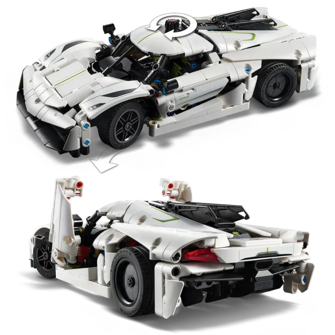 Lego Technic Koenigsegg Jesko Absolut White Hypercar -Lego - India - www.superherotoystore.com