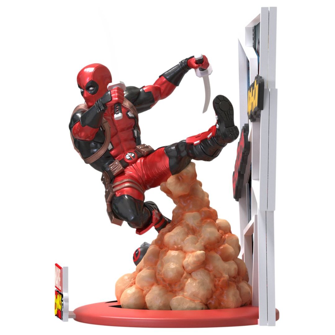 Marvel Comics Deadpool Metallic Version D-Stage Statue By Beast Kingdom